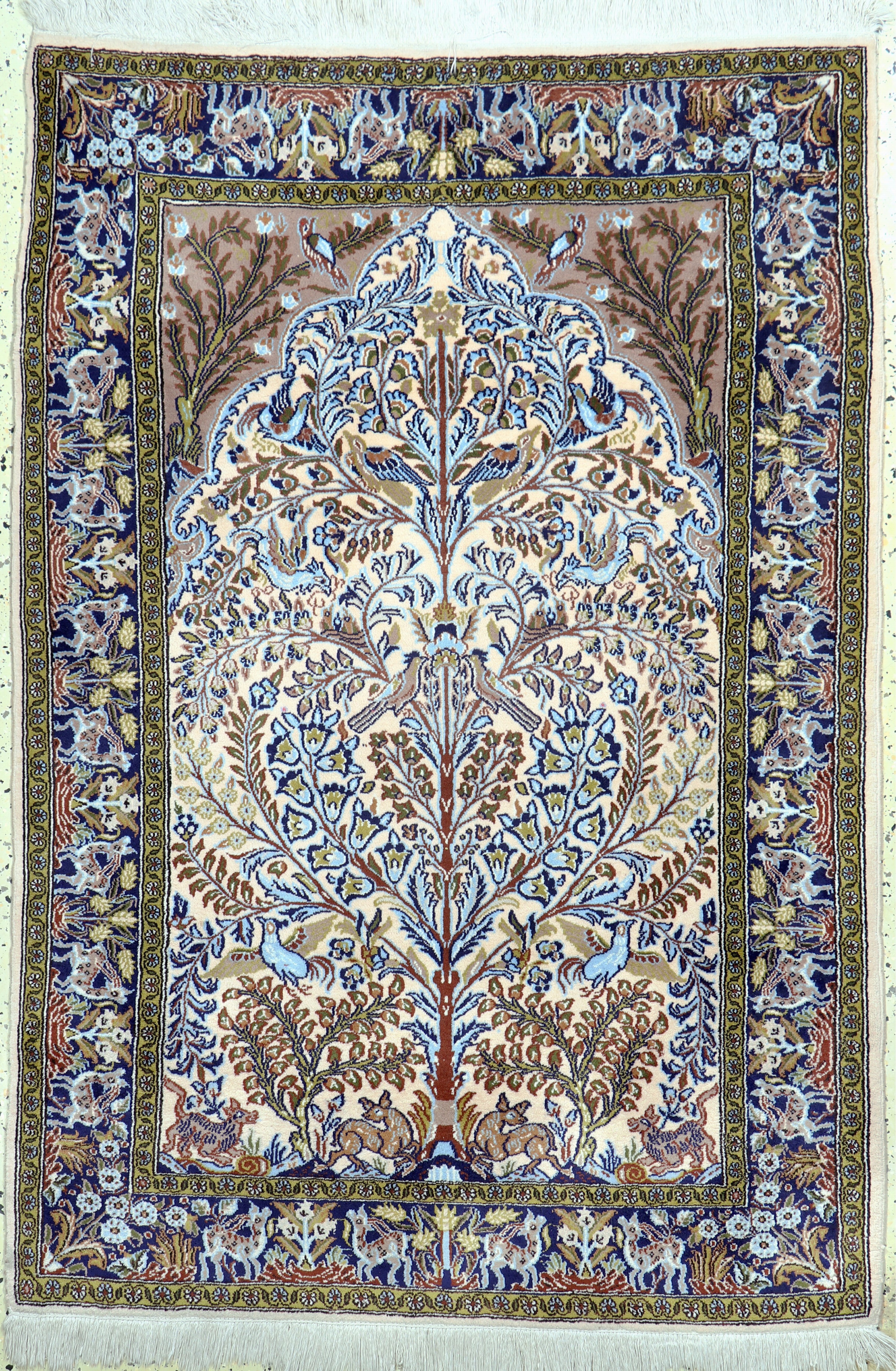 Image 27022527 - Ghom, Persien, Ende 20.Jhd, Wolle mit Seide, ca. 160 x 112 cm, EHZ: 2 Schätzpreis: ...