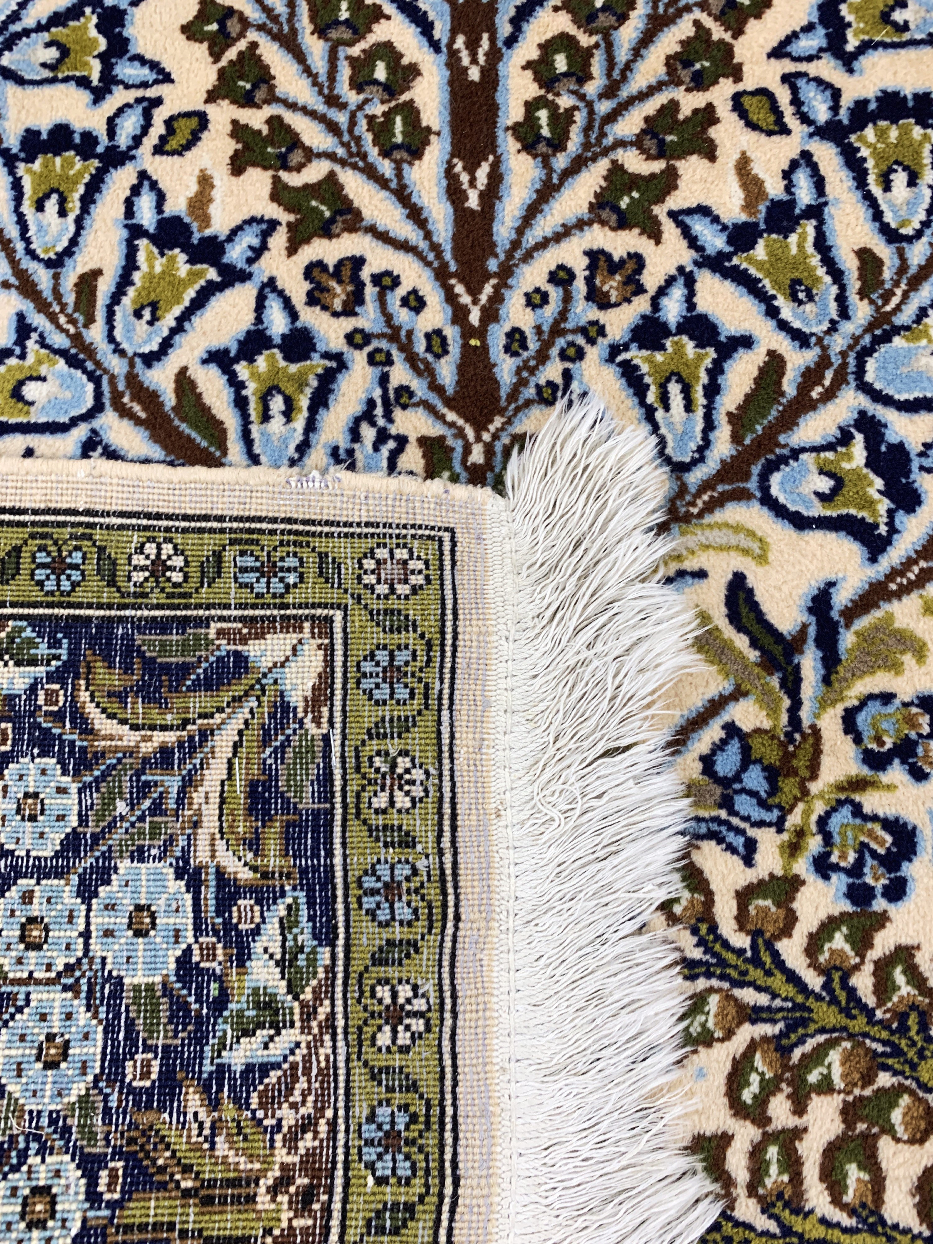 Detail e: Ghom, Persien, Ende 20.Jhd, Wolle mit Seide, ca. 160 x 112 cm, EHZ: 2