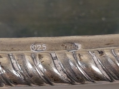 27022512s - Kernstück aus Silber, Argenteria Calegaro, Padua, 20.Jh., 925er-Silber, reicher ...