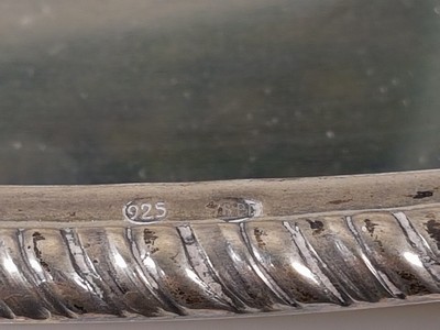 27022512t - Kernstück aus Silber, Argenteria Calegaro, Padua, 20.Jh., 925er-Silber, reicher ...