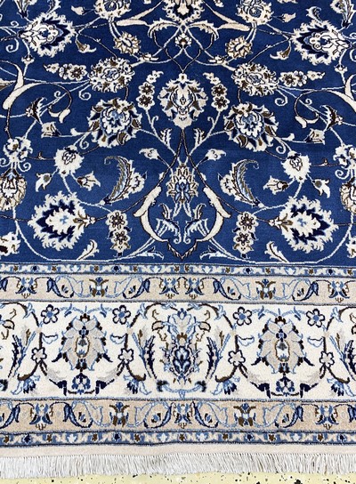 27022526b - Nain fein(9 La), Persien, Ende 20.Jhd, Korkwolle mit Seide, ca. 300 x 200 cm, ca. ...