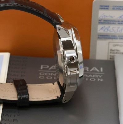 27022599c - PANERAI Luminor GMT Herrenarmbanduhr Referenz PAM00088, Schweiz um 2007, Automatik, ...