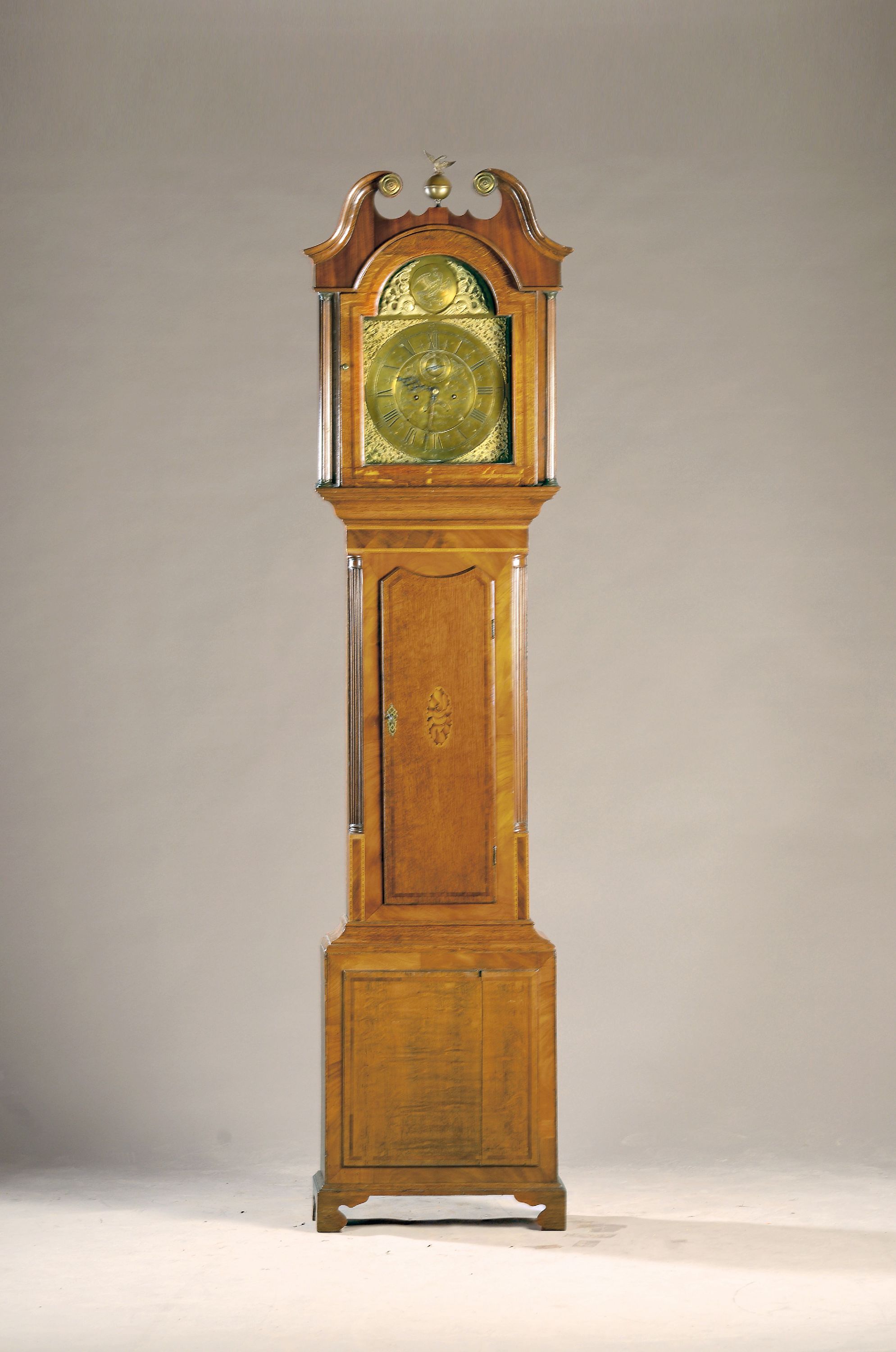 Image 27022622 - Englische Standuhr, William Wham, London, um 1820/30, Holzgehäuse mit verschiedenen ...
