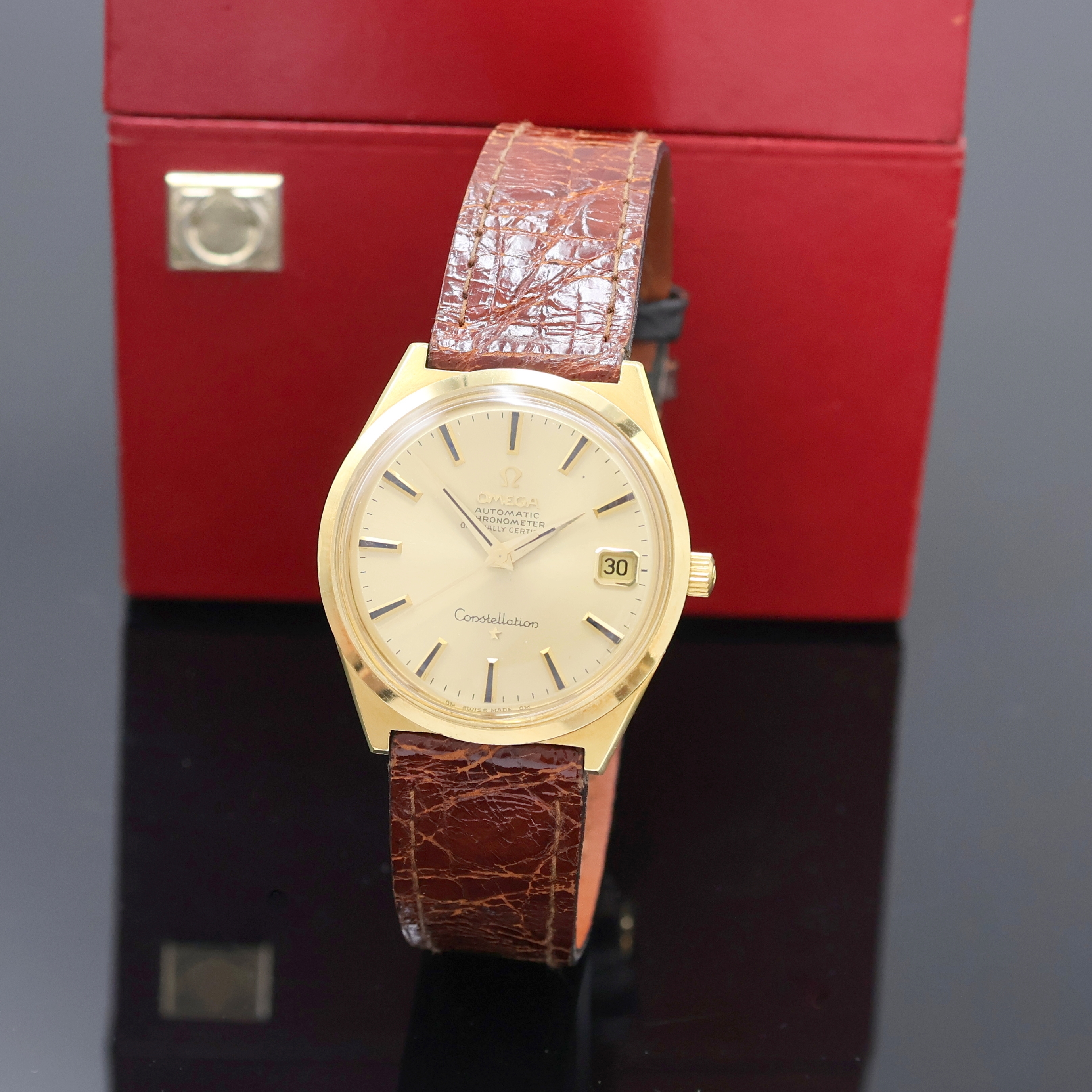 Image 27022738 - OMEGA Constellation in GG 750/000 Referenz 168.011, Schweiz um 1970, Automatik, ...