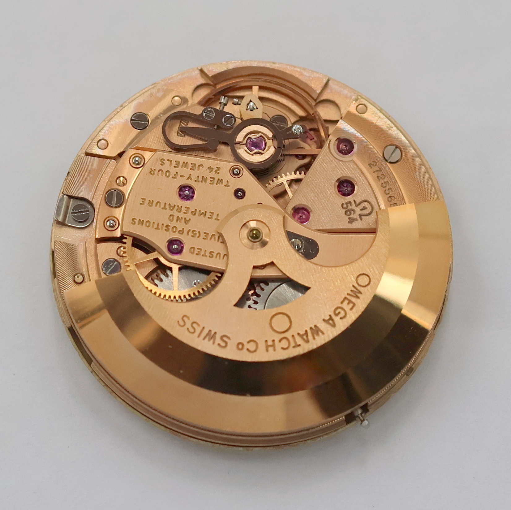 Detail e: OMEGA Constellation in GG 750/000 Referenz 168.011, Schweiz um 1970, Automatik, Monocoque-Geh., Rücks. m. Sternwarte, Zifferbl. in 750/000 GG m. ...