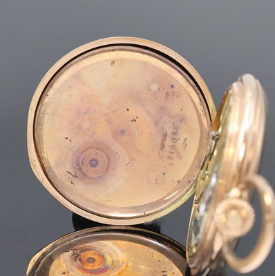 27022739f - DÜRRSTEIN & Co. Savonette in RG 333/000, Schweiz um 1910, guill. Geh. dell., ...