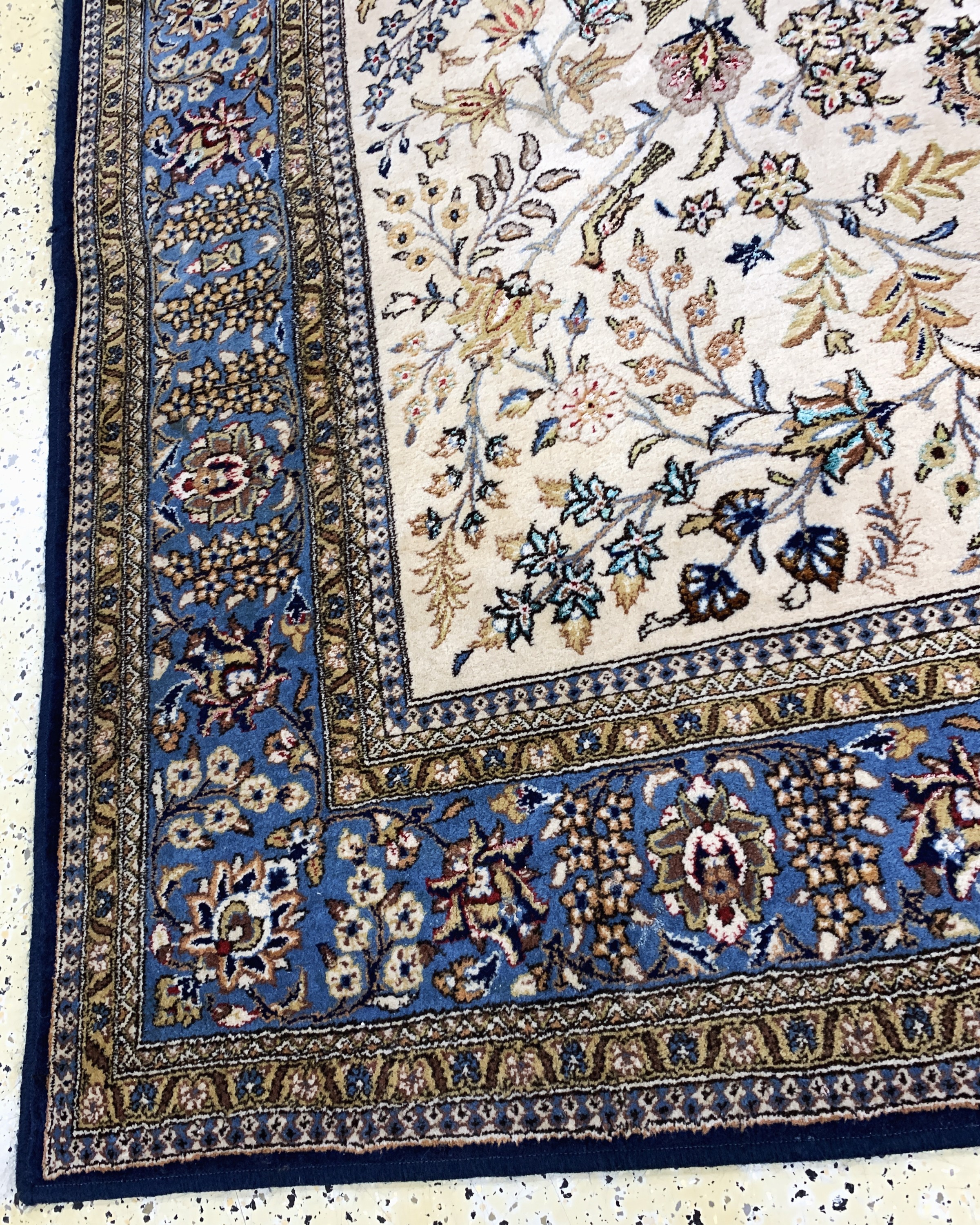 Detail f: Ghom alt, Persien, Mitte 20.Jhd, Wolle mit Seide, ca. 303 x 195 cm, Reinigungsbedürftig, EHZ: 2
