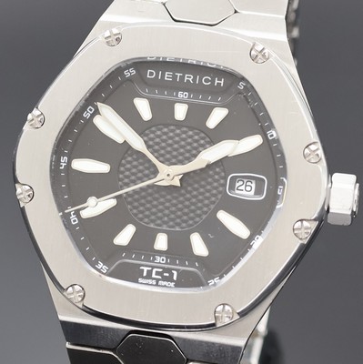 27022824a - DIETRICH TC1 Herrenarmbanduhr in Stahl, Schweiz um 2017, Automatik, Edelstahlgeh. inkl. ...