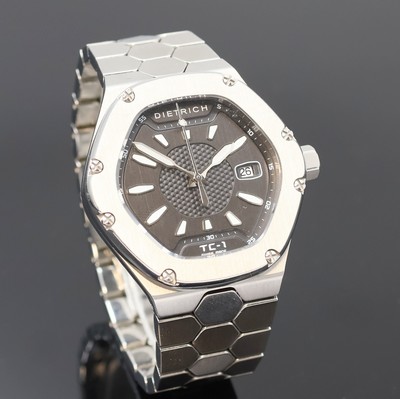 27022824b - DIETRICH TC1 Herrenarmbanduhr in Stahl, Schweiz um 2017, Automatik, Edelstahlgeh. inkl. ...