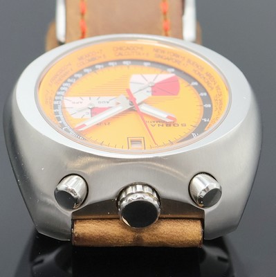 27022827c - SORNA Herrenarmbanduhr in Stahl, Schweiz um 2020, Automatik, Edelstahlgeh., Boden ...