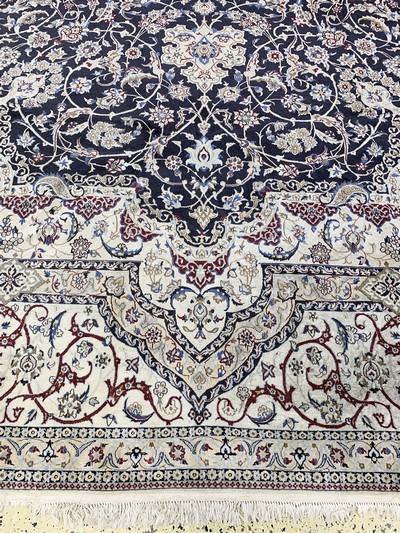 27022873h - Nain fein(6 La), Persien, Mitte 20.Jhd, Korkwolle mit Seide, ca. 473 x 336 cm, ca. ...