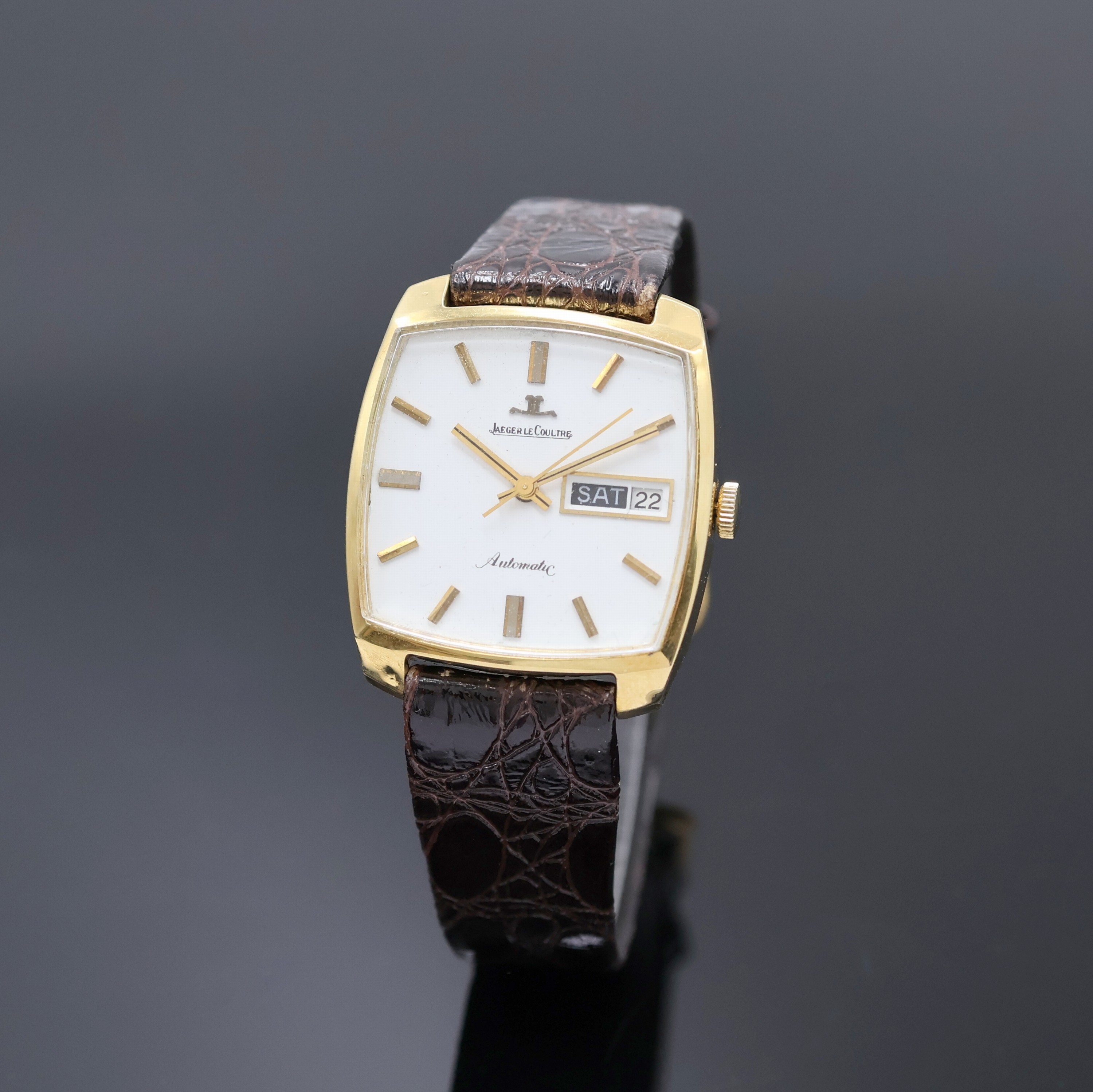Image 27022923 - Jaeger-LeCoultre Club Herrenarmbanduhr in GG 750/000 Referenz 300801, Schweiz um 1975, ...