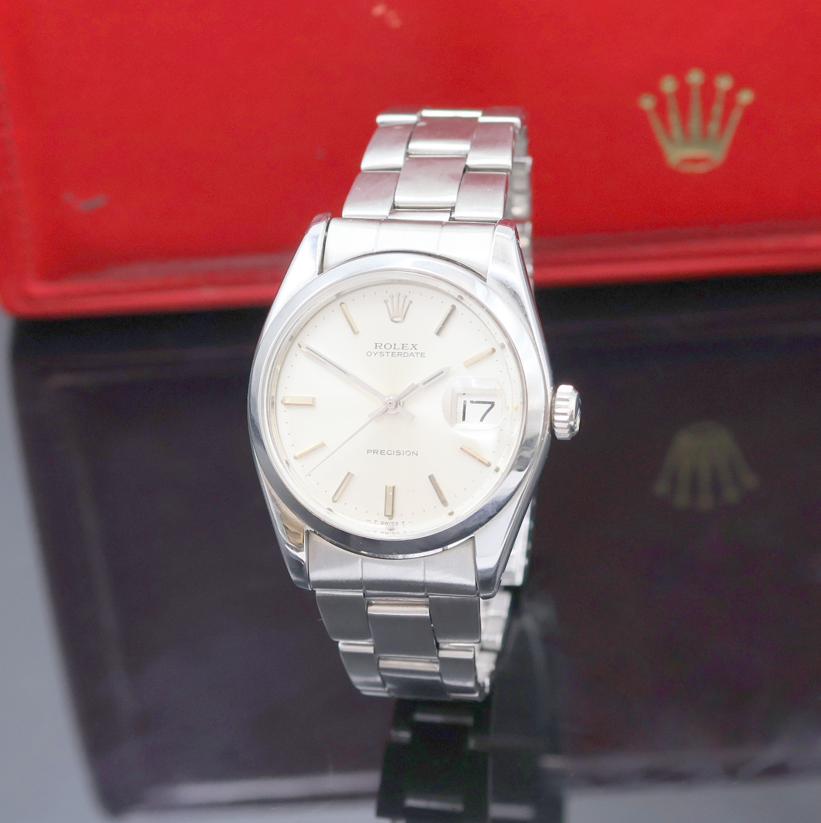 Image 27022932 - ROLEX Oysterdate Precision Referenz 6694 in Stahl/Stahlband, Schweiz um 1974, ...