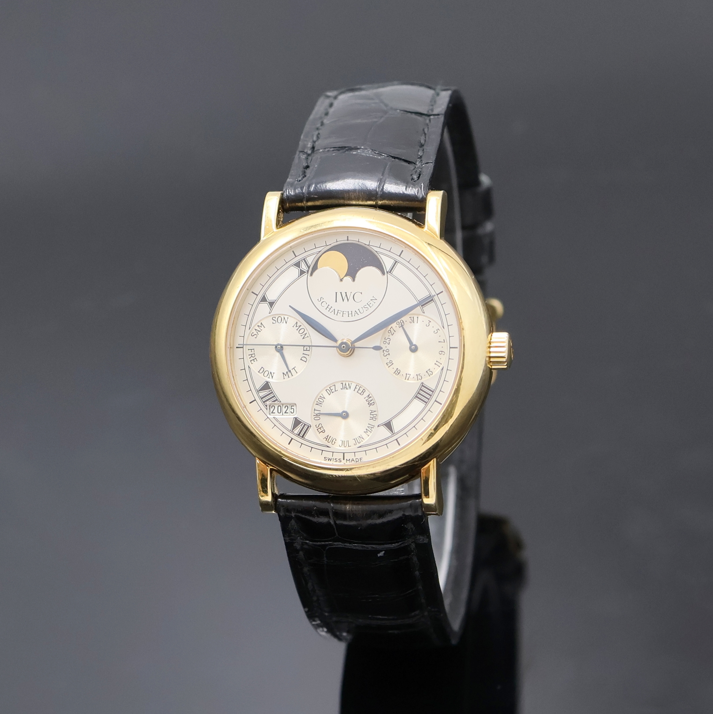 Image 27022933 - IWC Portofino Armbanduhr mit ewigem Kalender in GG 750/000 Referenz 3541, Schweiz um ...