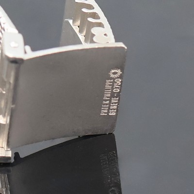 27022930d - PATEK PHILIPPE seltene und schwere Armbanduhr in WG 750/000 Referenz 3553 1, Schweiz um ...