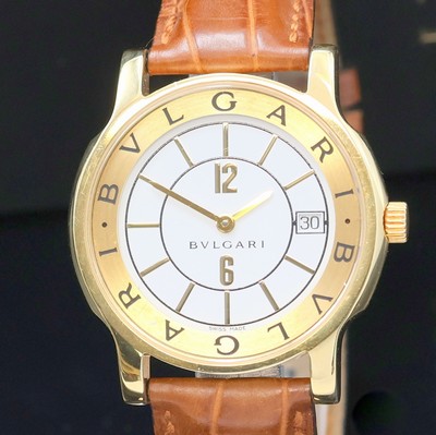 27022934a - BULGARI Solotempo Armbanduhr in GG 750/000 Referenz ST35G, Schweiz um 2010, quarz, 2- ...