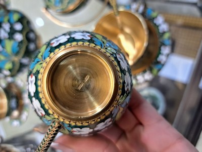 27022976e - Service, Leningrad Industrial Ass. of Russian Gems, 1970er Jahre, 925er Sterling Silber, ...