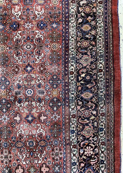 27023042f - Bidjar, Persien, Mitte 20.Jhd., Wolle auf Baumwolle, ca. 408 x 310 cm, EHZ: 2, ...