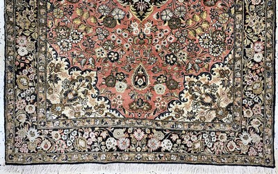 27023044c - Ghom Seide, Persien, Ende 20.Jhd, reine Naturseide, ca. 164 x 108 cm, EHZ: 1-2 ...