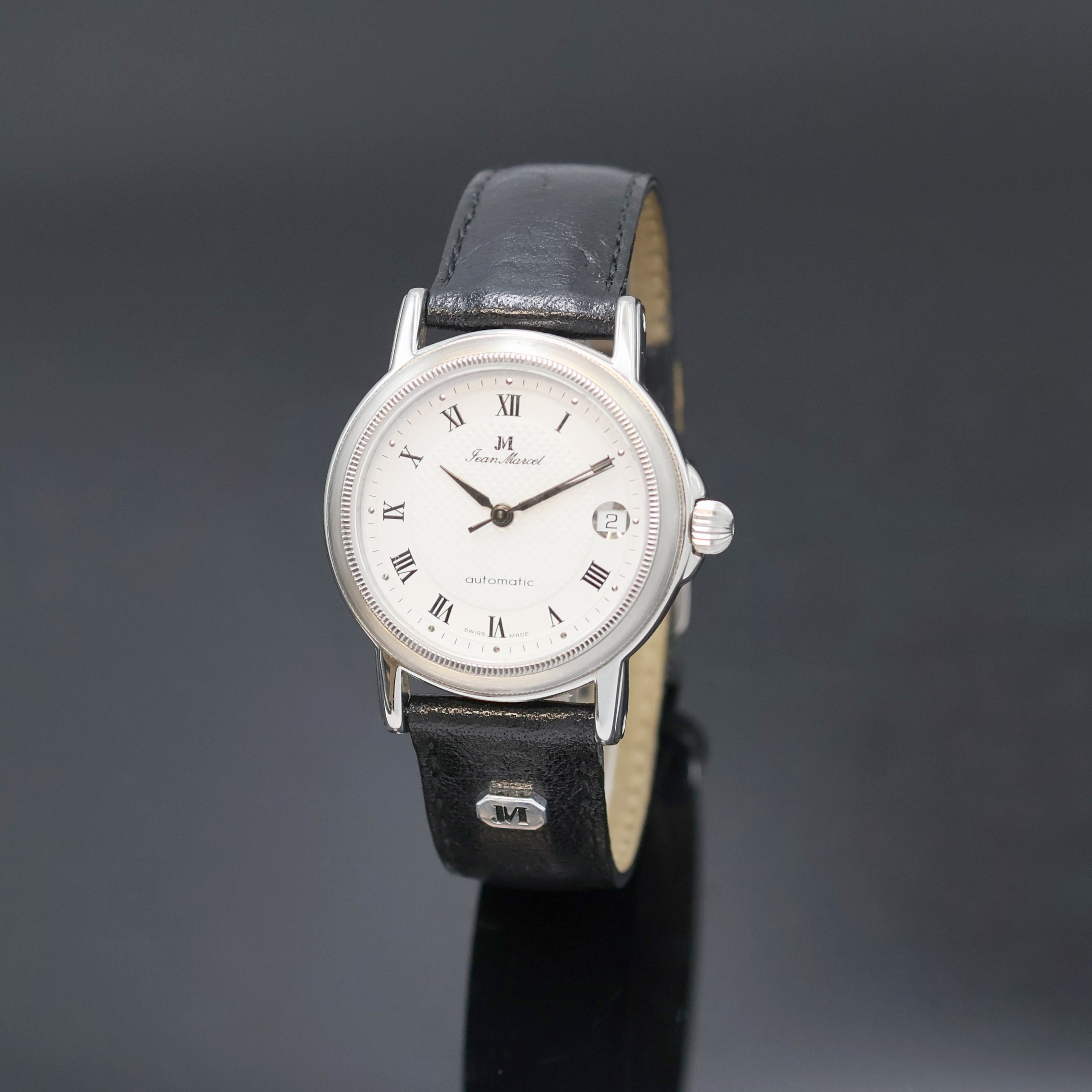 Image 27023208 - JEAN MARCEL Armbanduhr in Stahl, Schweiz um 2000, Automatik, beids. vergl. Geh., Boden ...