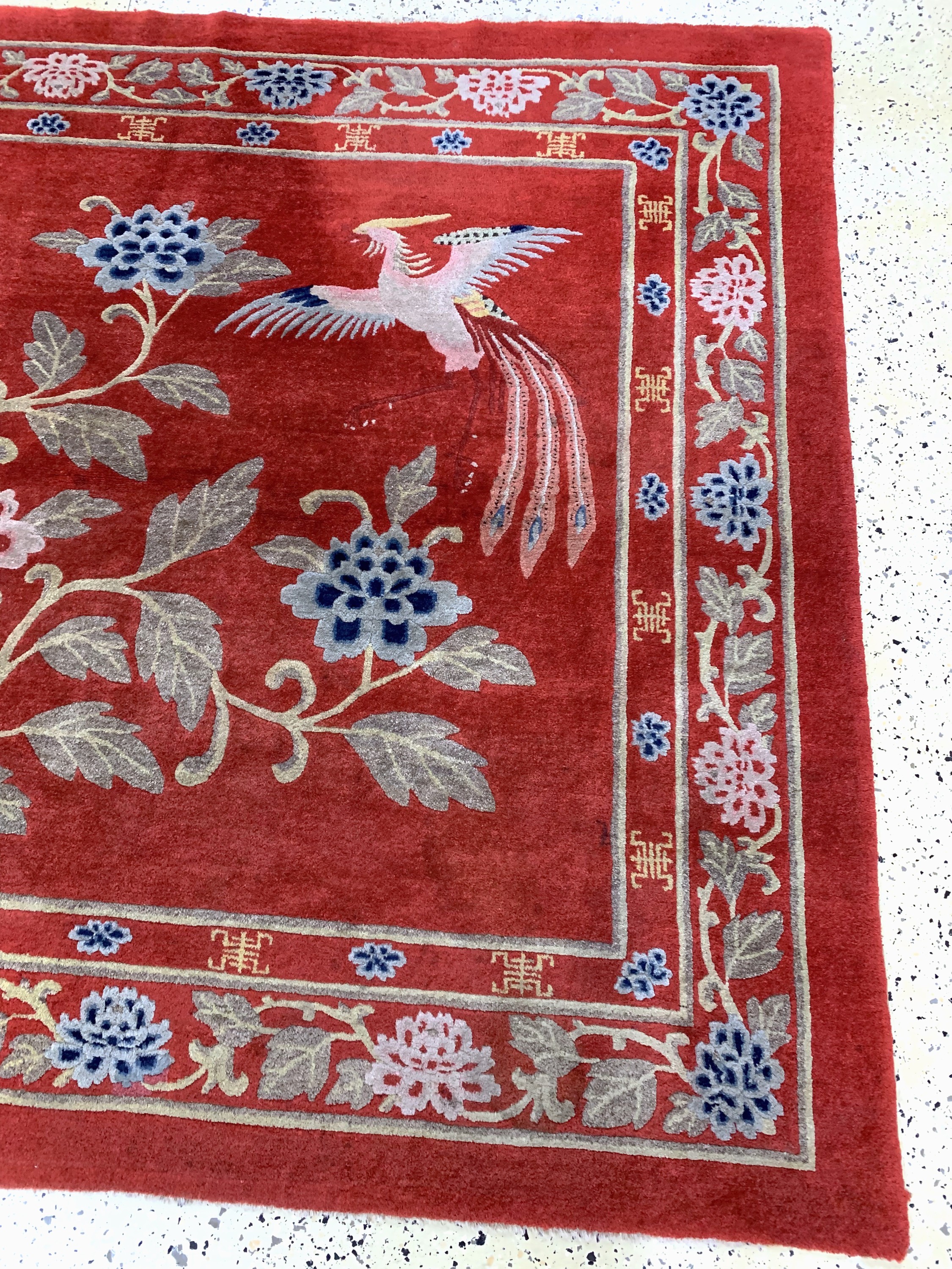 Detail a: Antiker Pao Tow, China, um 1900, Wolle auf Baumwolle, ca. 245 x 170 cm, EHZ: 2