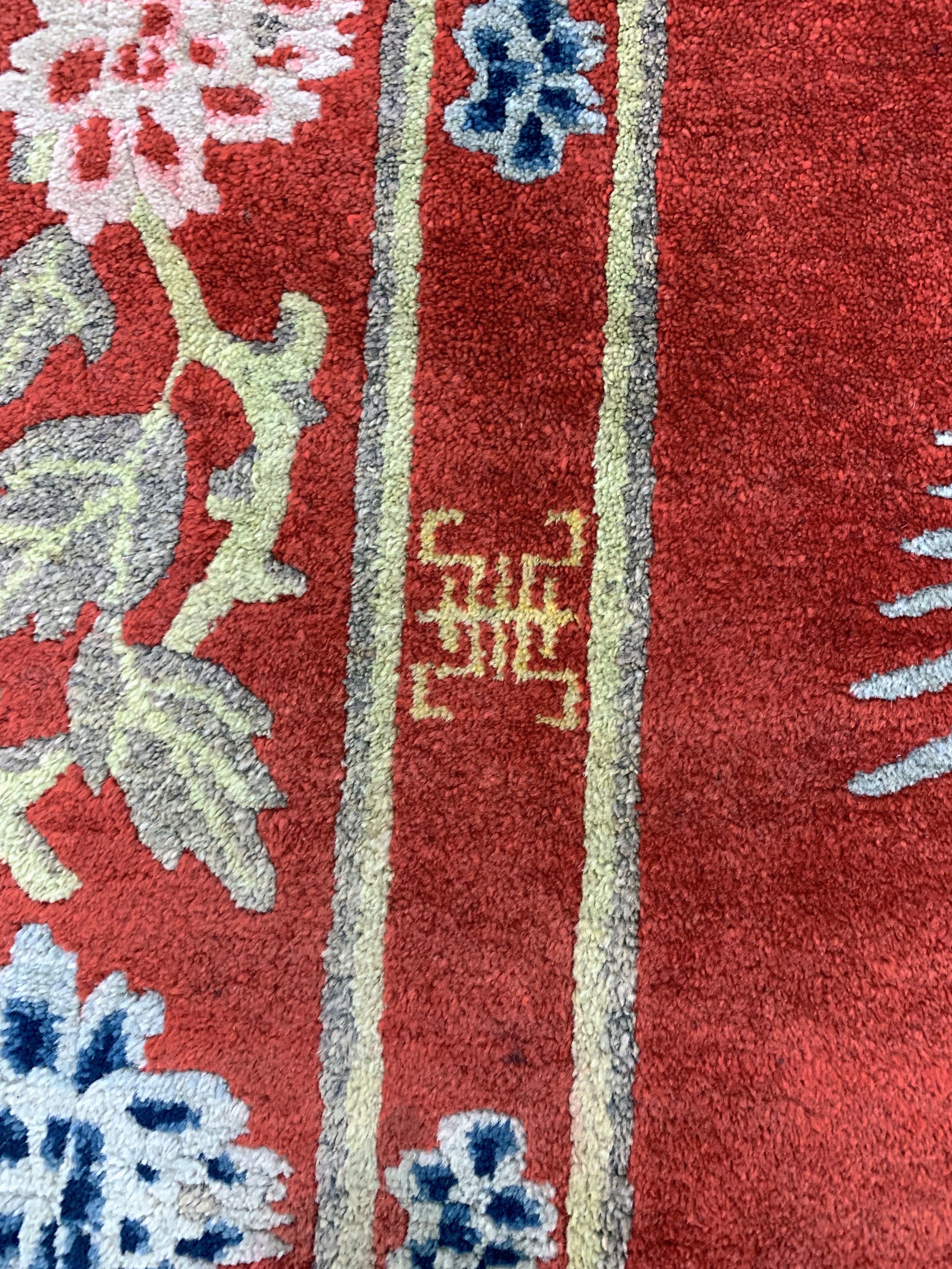 Detail g: Antiker Pao Tow, China, um 1900, Wolle auf Baumwolle, ca. 245 x 170 cm, EHZ: 2