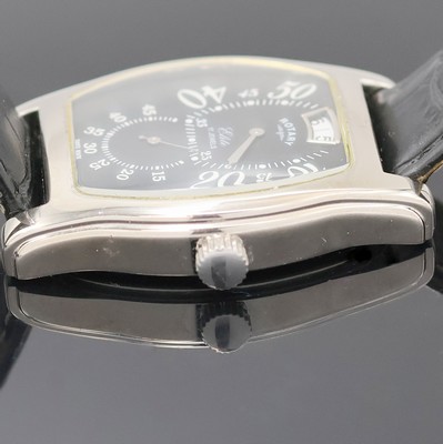 27023206d - ROTARY Elite Armbanduhr mit springender Stunde in Stahl Referenz 10689, Schweiz um 1995, ...