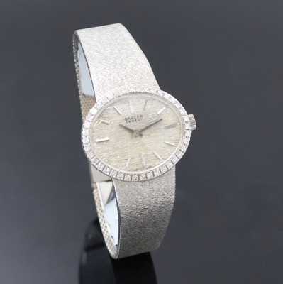 27023392b - SARCAR Damenarmbanduhr in WG 585/000, Schweiz um 1965, Handaufzug, ovales Geh. inkl. ...