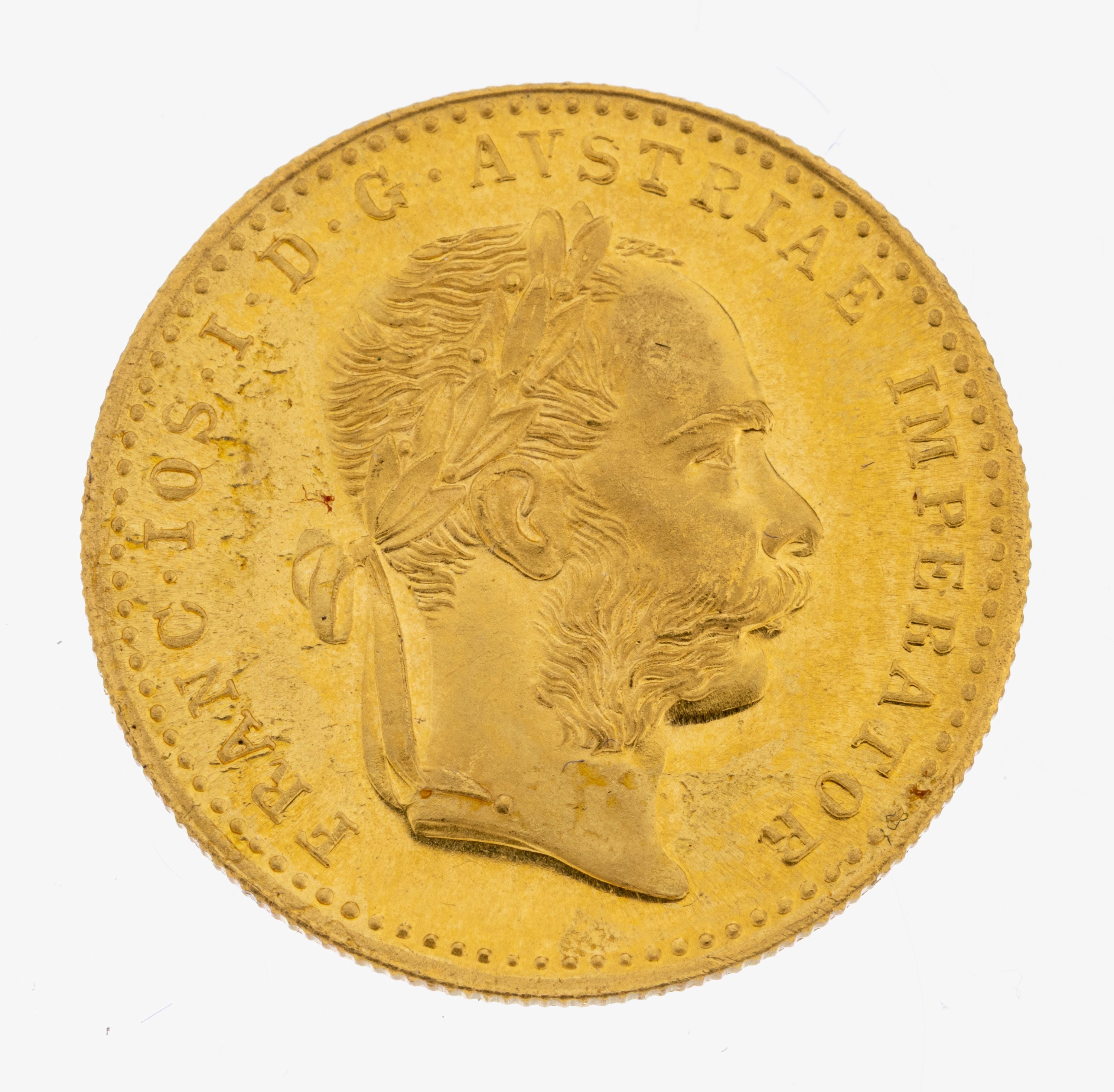 Image 27023419 - Goldmünze 1 Dukat, Österreich-Ungarn, 1915,Franz Joseph I., offizielle Nachprägung