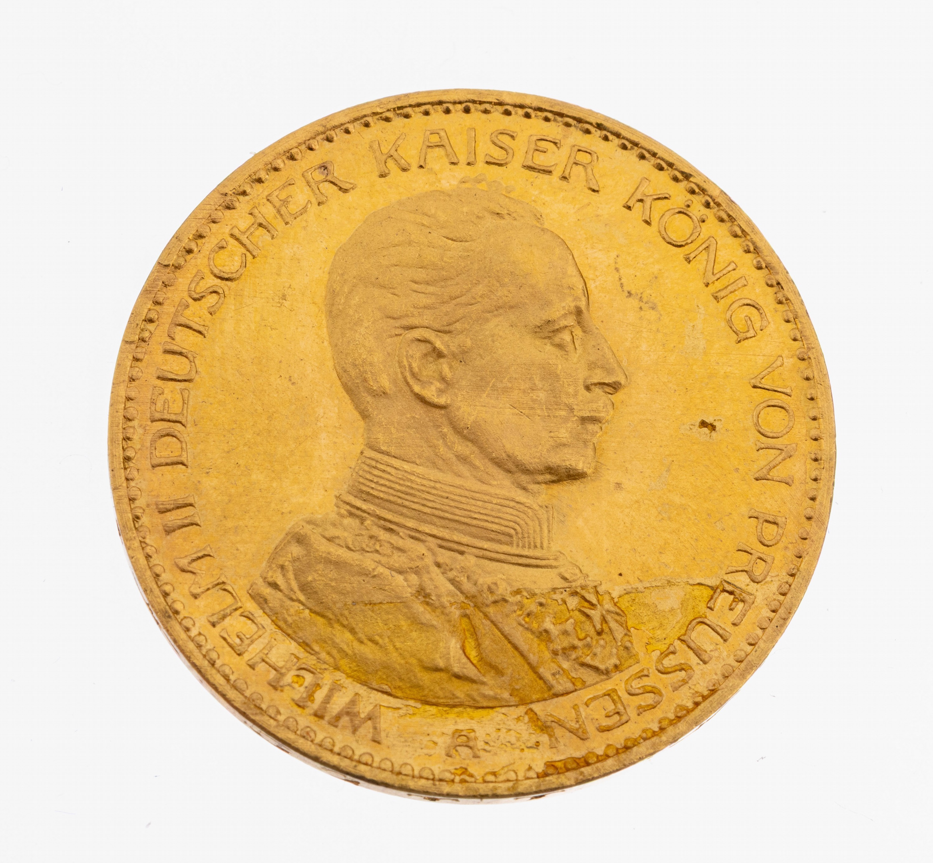 Goldmünze, 20 Mark, Deutsches Reich, 1913, Wilhelm II., Deutscher Kaiser König von Preußen