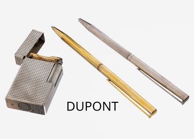 Image DUPONT Konvolut, best. aus: 1 Feuerzeug im orig. Etui mit Garantiekarte, Fkt. ungepr., ...