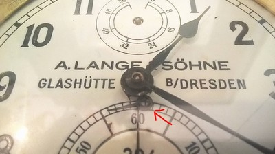 27023486c - Marinechronometer, Lange & Söhne, Glashütte, in doppeltem Holzkasten mit Lederriemen, ...