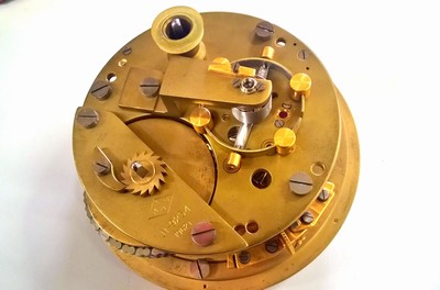 27023489b - Doppel-Marinechronometer, Rußland, Kirov, um 1960, im orig. Mahagonikasten mit ...