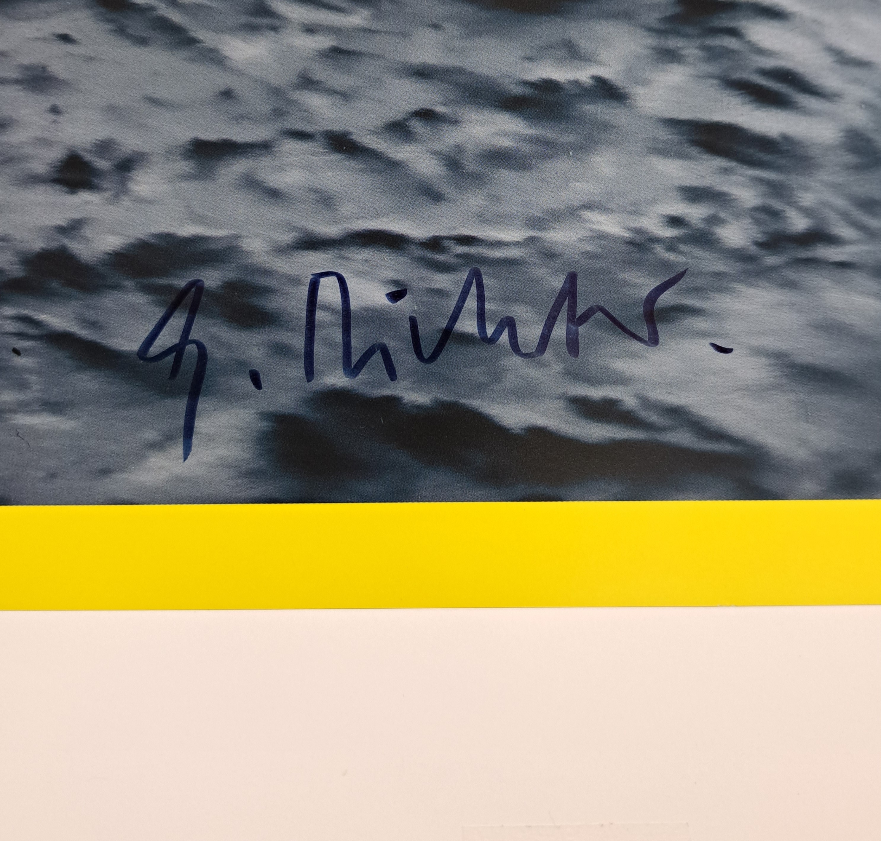 Detail b: Gerhard Richter, geb. 1932, "See See", Offsetlithografie, Neue Nationalgalerie Berlin 2012, handsign., Blattgr.60x60 cm, R. 73x74 cm