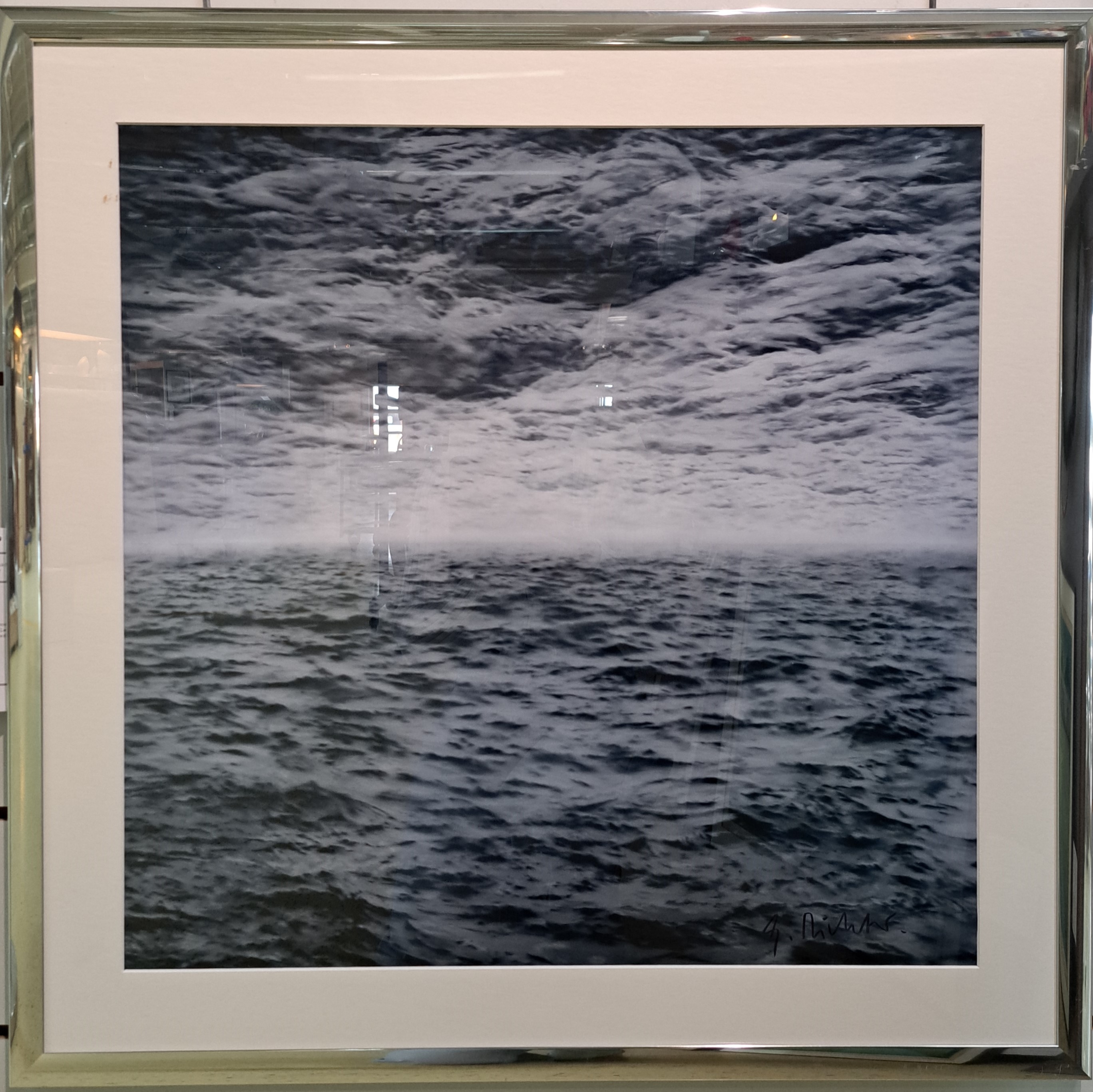 Detail d: Gerhard Richter, geb. 1932, "See See", Offsetlithografie, Neue Nationalgalerie Berlin 2012, handsign., Blattgr.60x60 cm, R. 73x74 cm
