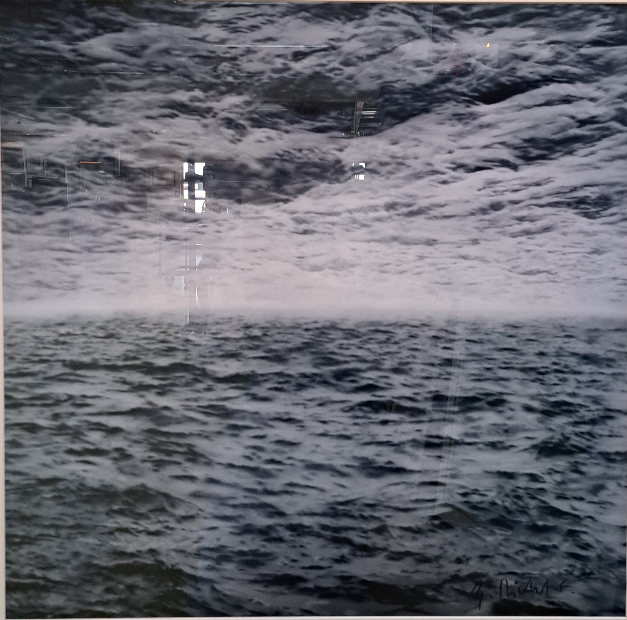 Detail e: Gerhard Richter, geb. 1932, "See See", Offsetlithografie, Neue Nationalgalerie Berlin 2012, handsign., Blattgr.60x60 cm, R. 73x74 cm