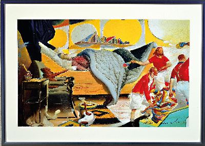 27023673k - Neo Rauch, geb. 1960, ´Aufstand´, Offsetlithografie, 2012, Blattgr. 40x60 cm, R. 71x51 cm