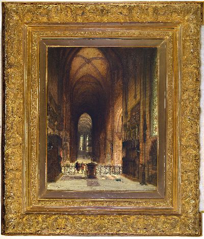 27023735k - Prof. Friedrich Carl Mayer, 1824 Tölz-1903 München, Sebalduskirche in Nürnberg, ...