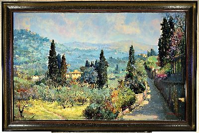 27023847k - Gracco Ponticelli, 1908-1980, ´Campagna Toscana - S. Domenico´, rechts unten signiert, ...