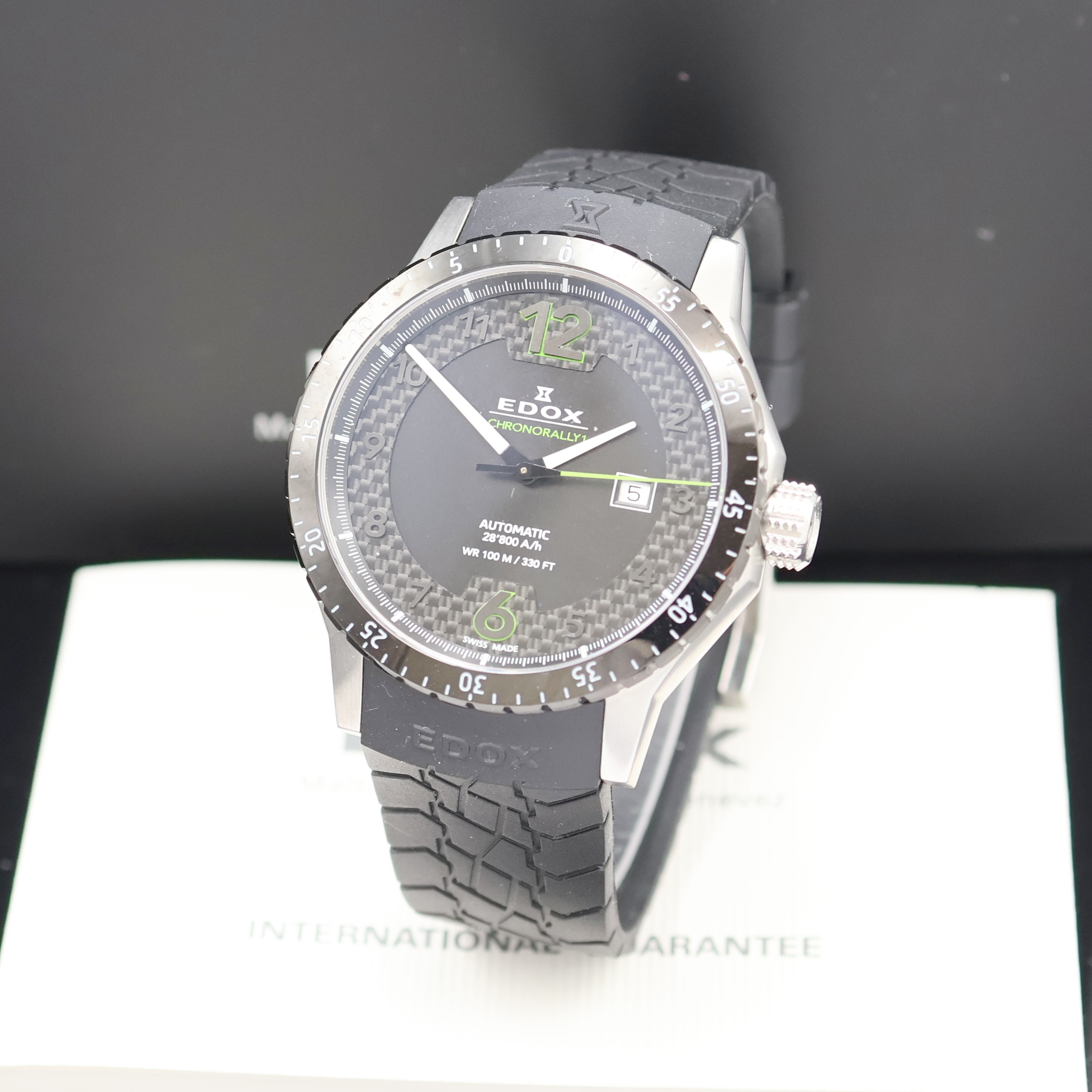 Image 27023995 - EDOX Chronorally 1 Herrenarmbanduhr Referenz 80094, Schweiz verk. lt. beil. Pap. ...