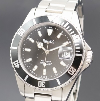 27023982a - MARCELLO C Herrenarmbanduhr Nettuno 3 in Stahl Referenz 2007, Schweiz um 2010, ...