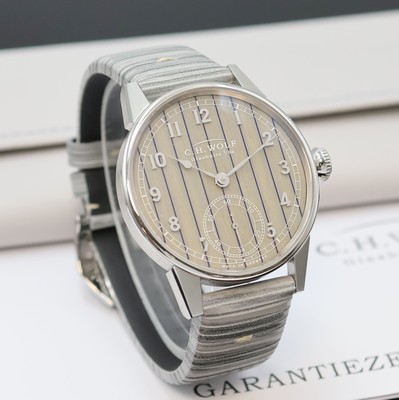 27023984b - C.H. Wolf Nautic Kapitän Herrenarmbanduhr in Stahl, Deutschland verk. lt. beil. ...