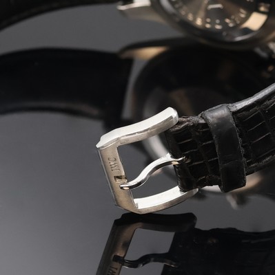 27023991b - IWC Der Doppelchronograph in Stahl Referenz 3713, Schweiz um 2000, Automatik, Boden u. ...