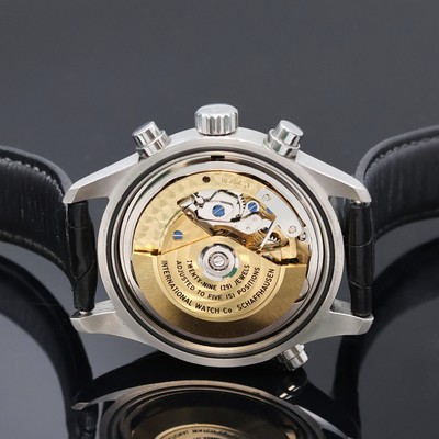 27023991g - IWC Der Doppelchronograph in Stahl Referenz 3713, Schweiz um 2000, Automatik, Boden u. ...