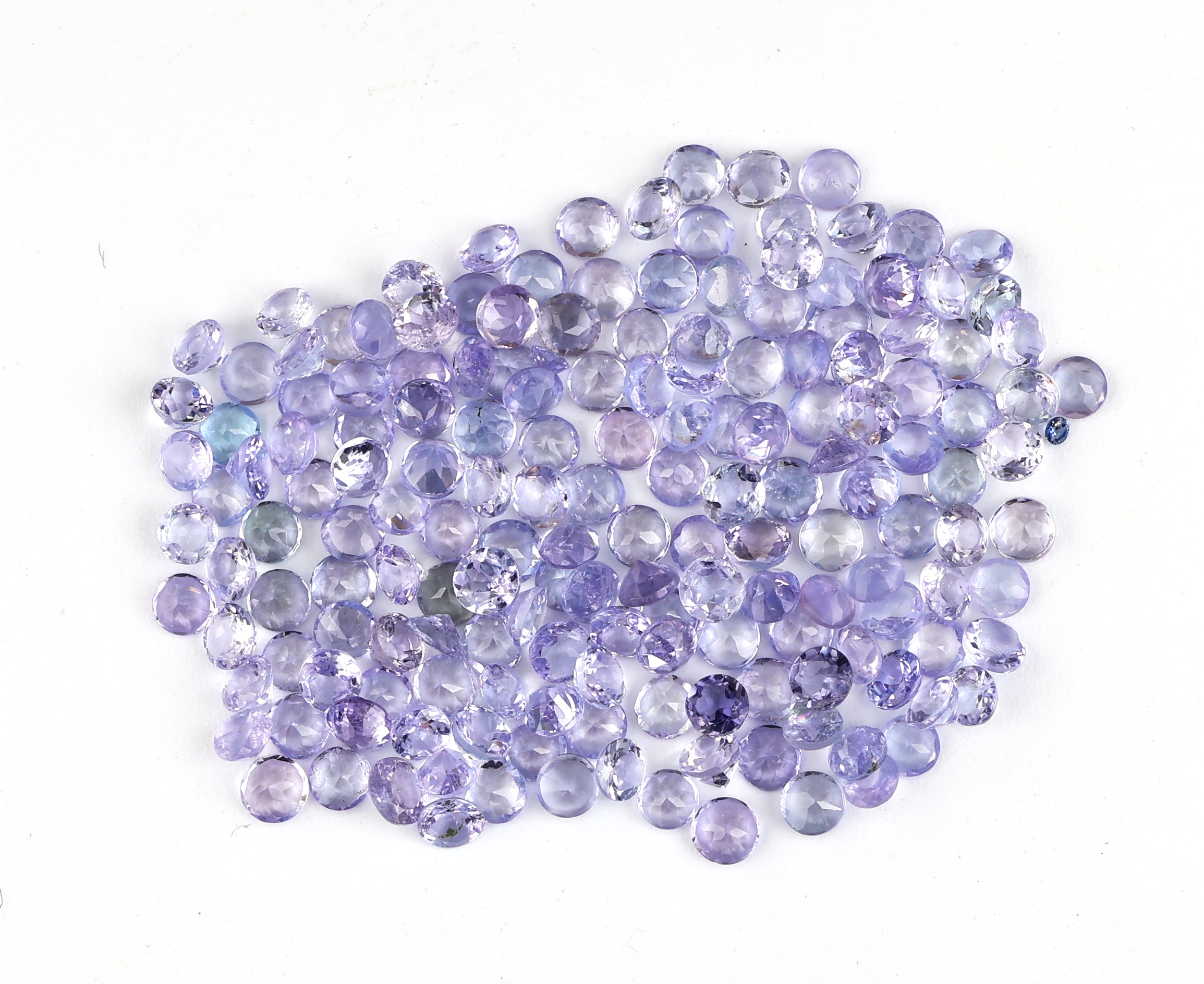 Image 27024004 - Lot lose Tansanite, zus. ca. 12.6 ct, rundfacett., in versch. Blautöne Schätzpreis: ...