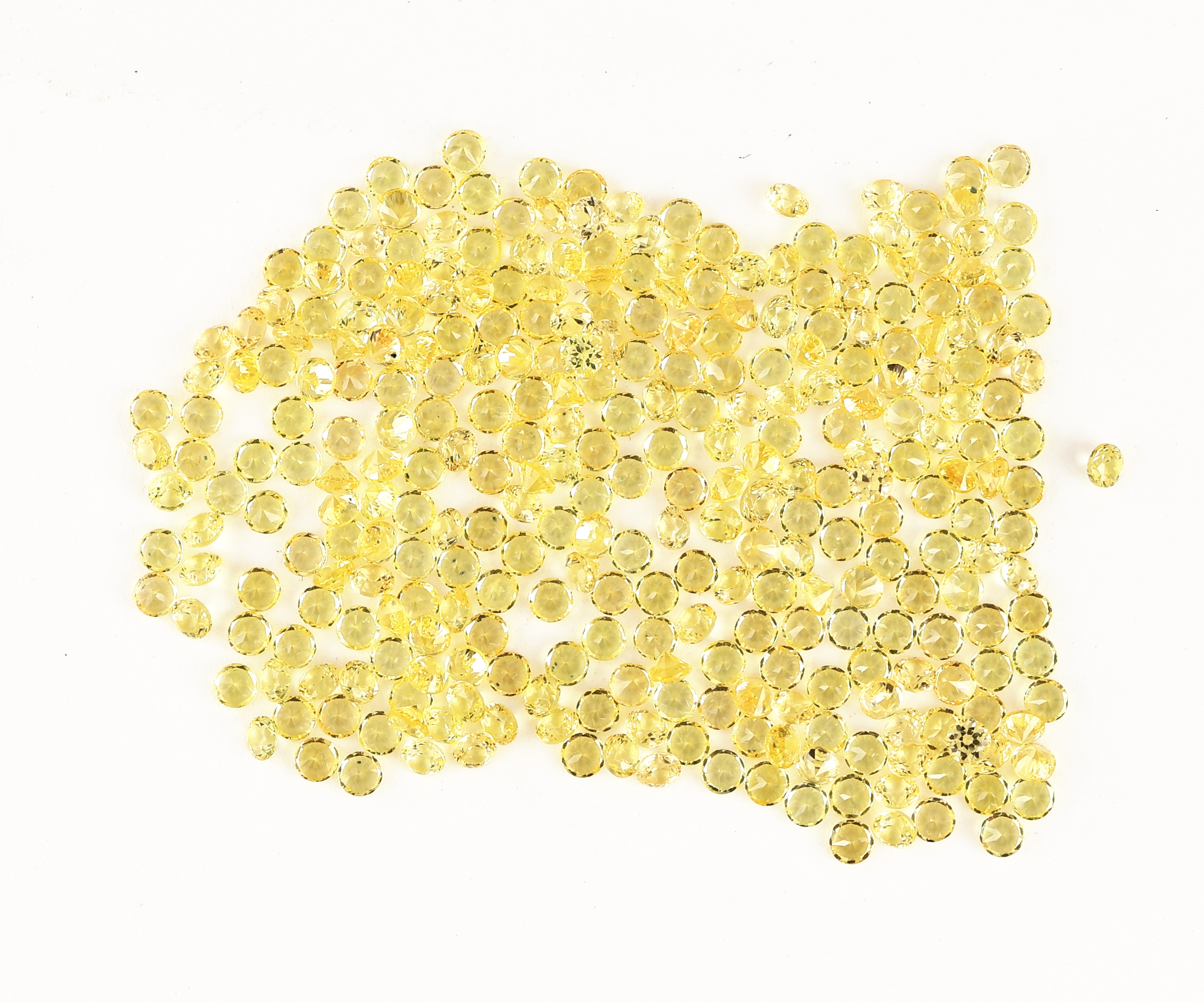 Image 27024011 - Lot lose gelbe Saphire, zus. ca. 10.0 ct, rundfacett. Schätzpreis: 1200, - EUR