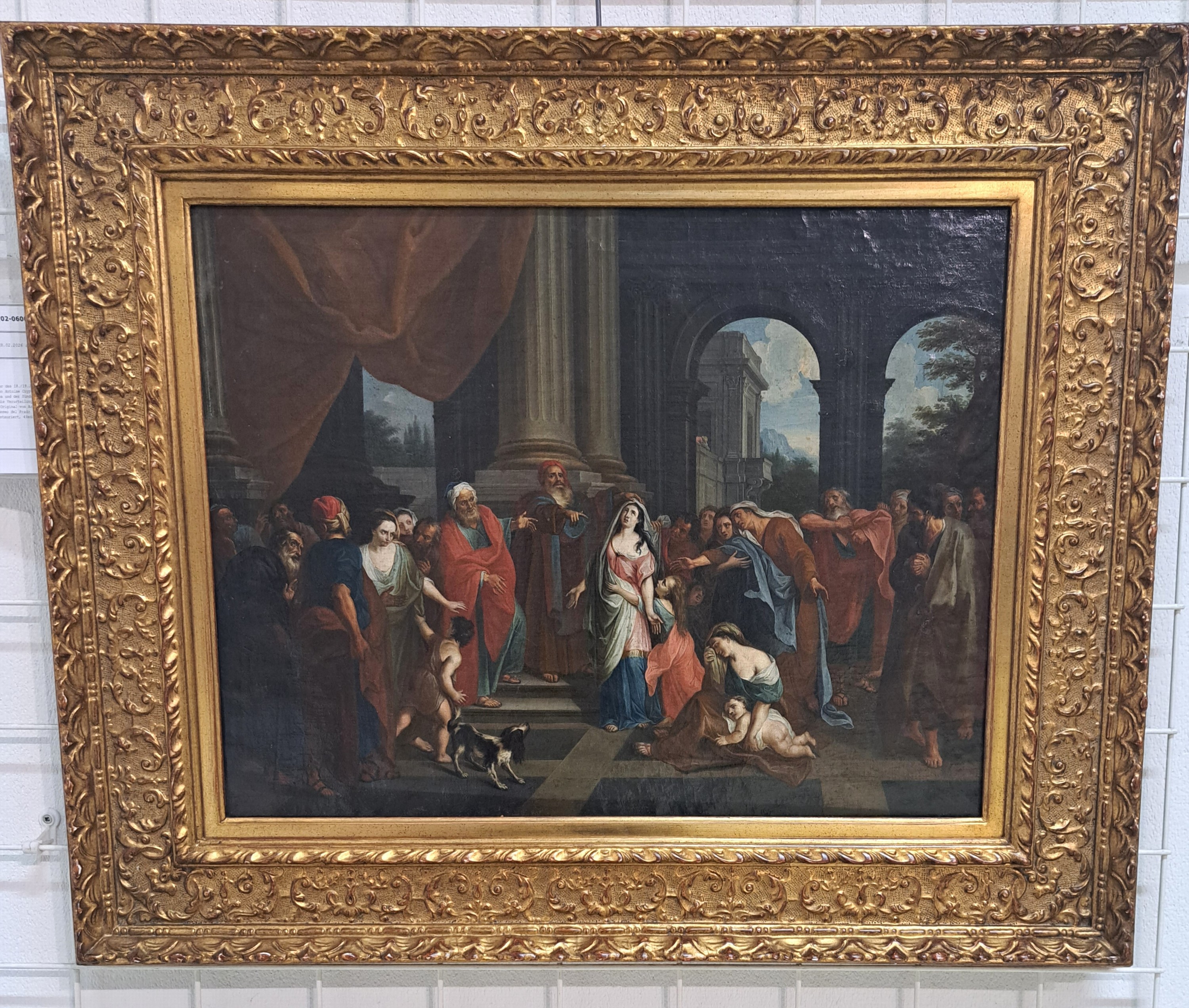 Detail a: Unbekannter Künstler des 18./19.Jh., nach dem Vorbild von Antoine Coypel (1661-1722), Susanna und der Sündenfall der Ältesten bzw. die ...