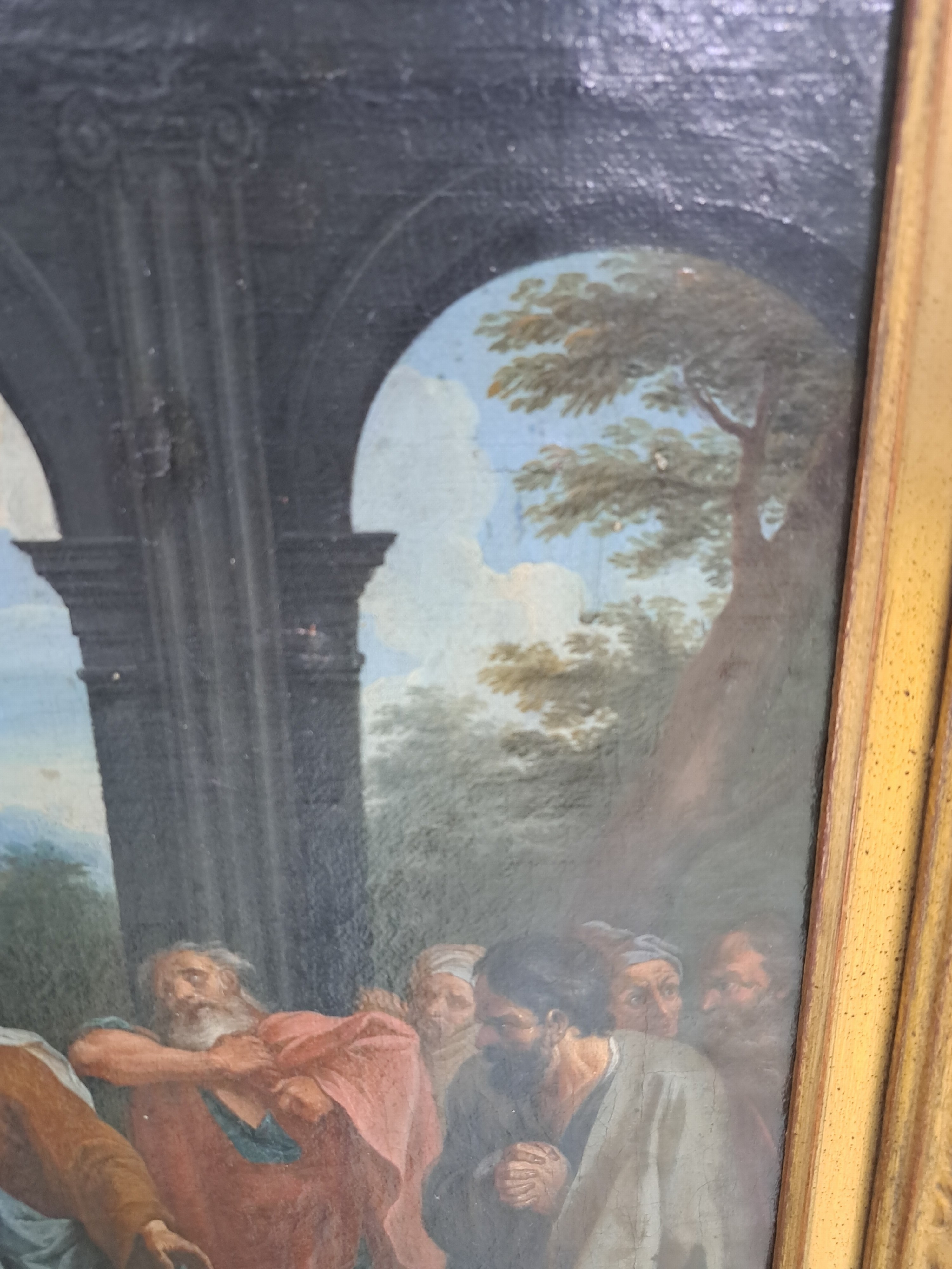 Detail c: Unbekannter Künstler des 18./19.Jh., nach dem Vorbild von Antoine Coypel (1661-1722), Susanna und der Sündenfall der Ältesten bzw. die ...