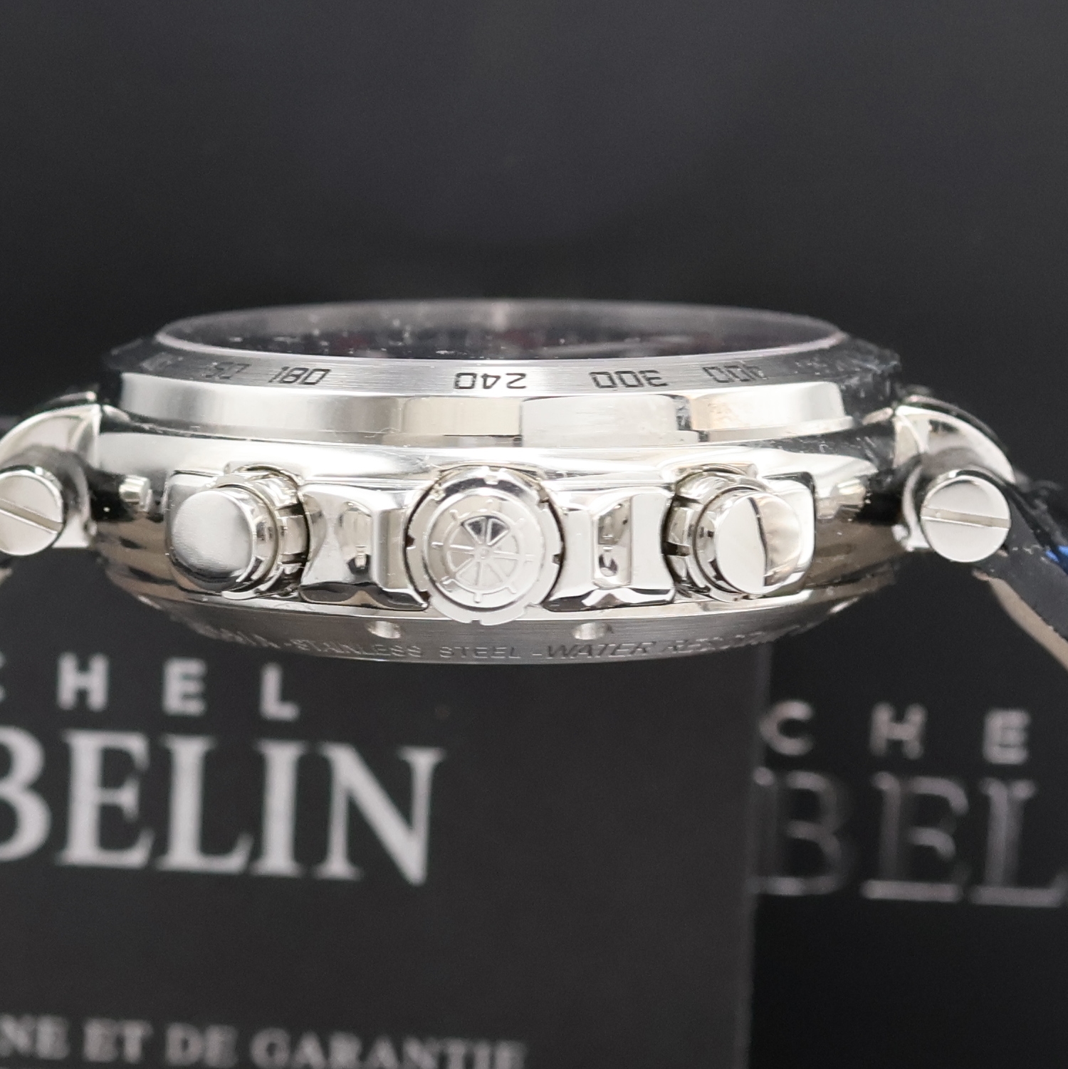 Detail c: MICHEL HERBELIN auf 500 Stück limitierter Armbandchronograph Referenz 255/A, Schweiz verk. lt. beil. Garantiekarte 10/2014, Automatik, beids. vergl. ...