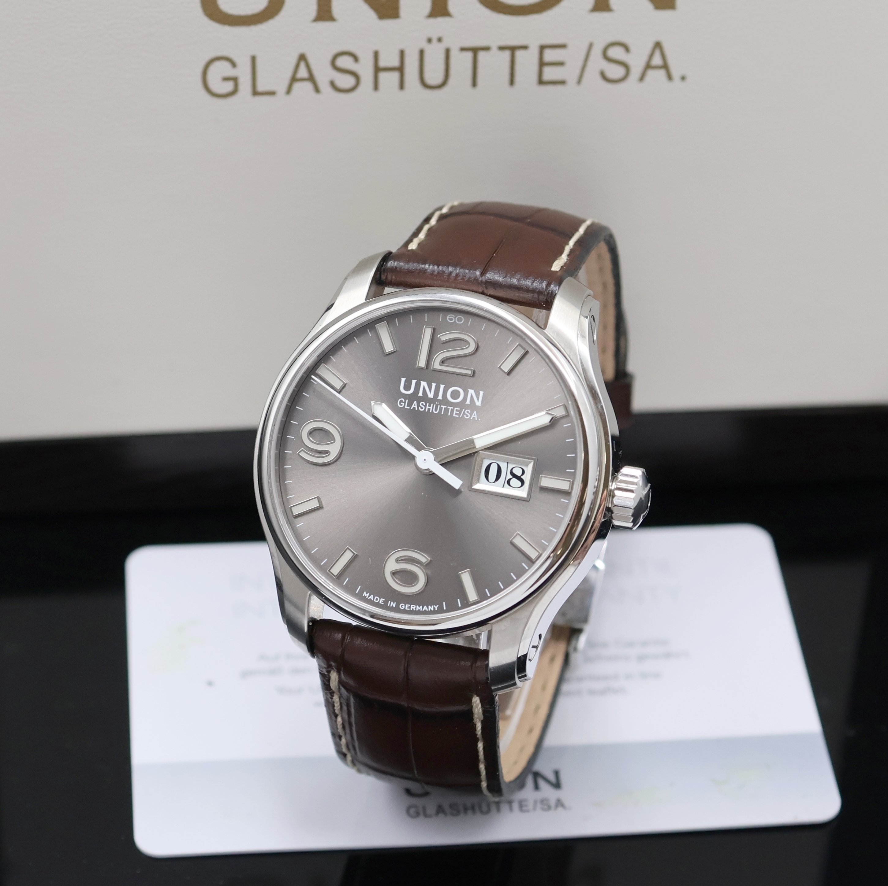 Image 27024043 - UNION GLASHÜTTE Belisar Herrenarmbanduhr Referenz D002.426, Deutschland verk. lt. beil. ...